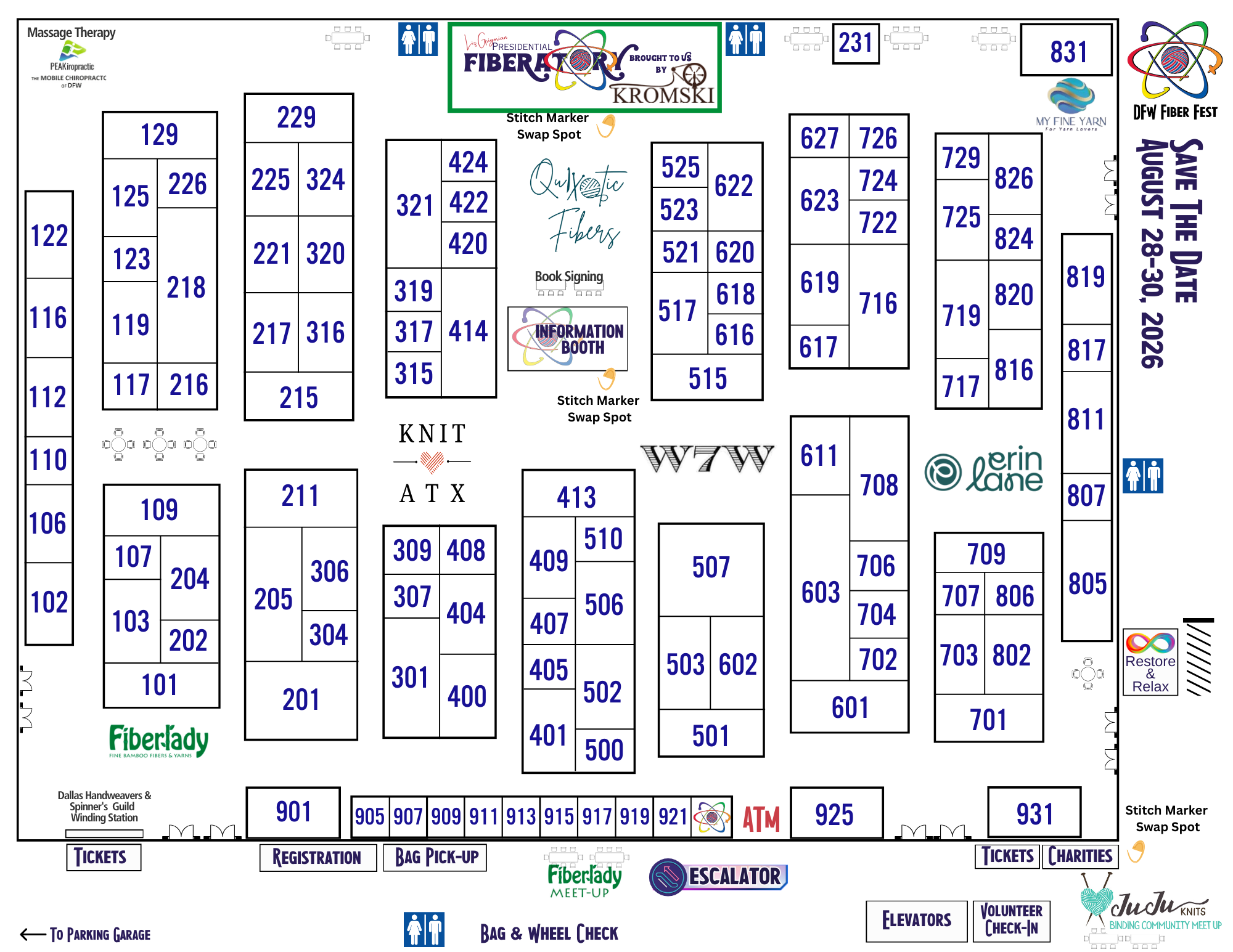 2025 DFW Fiber Fest Market Map