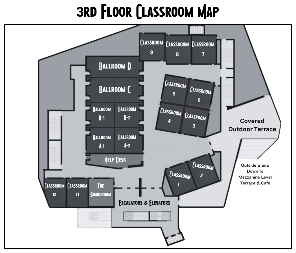 ICC 3rd floorClassroom layout map