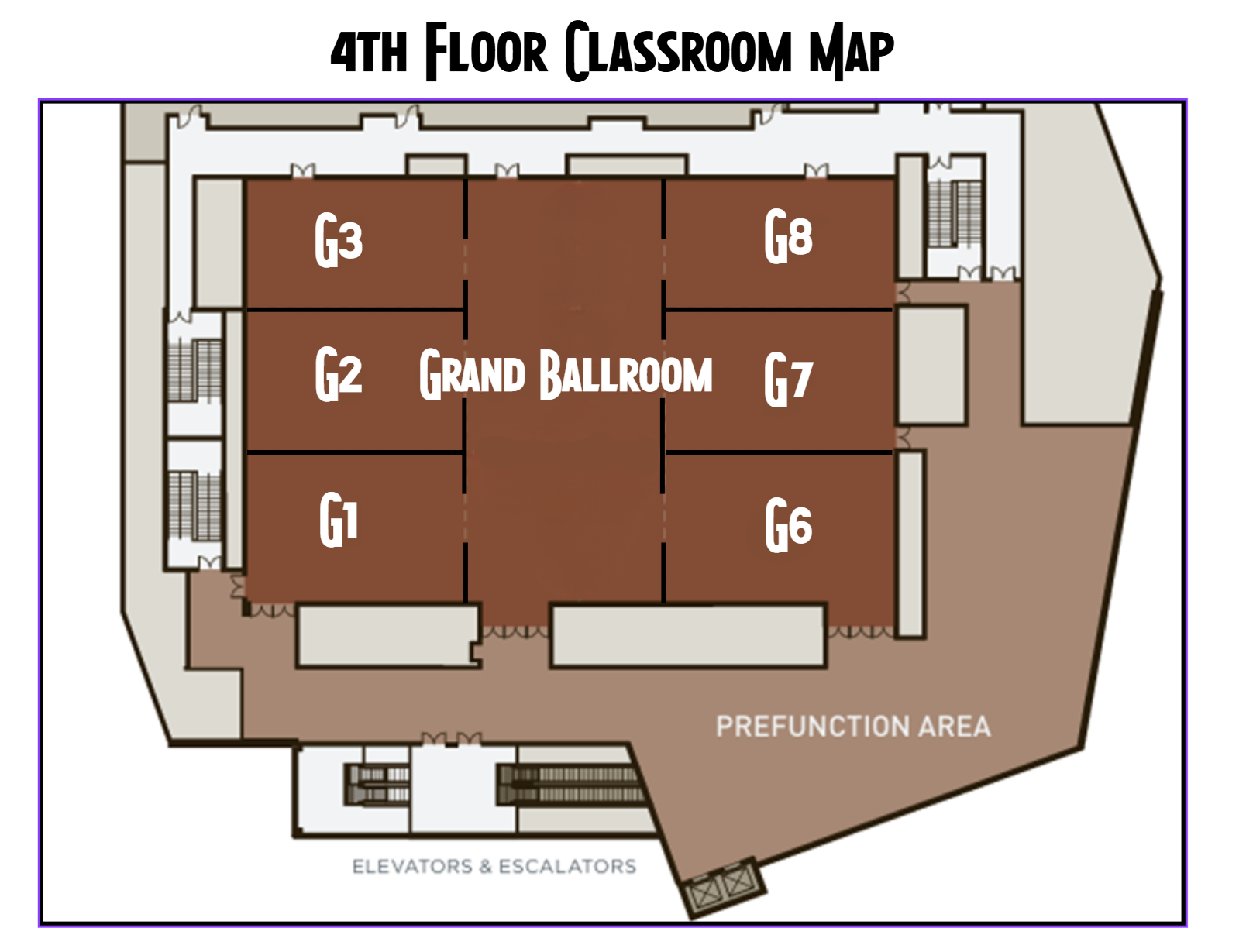 ICC 4th floor Classroom layout map